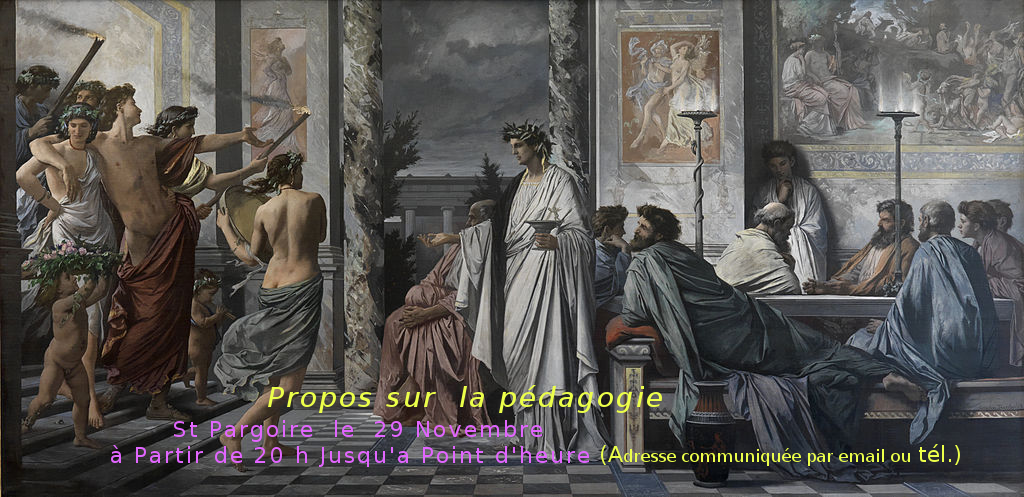 Anselm Feuerbach, Le Banquet de Platon, 1869, Staatliche Kunsthalle Karlsruhe (Allemagne)